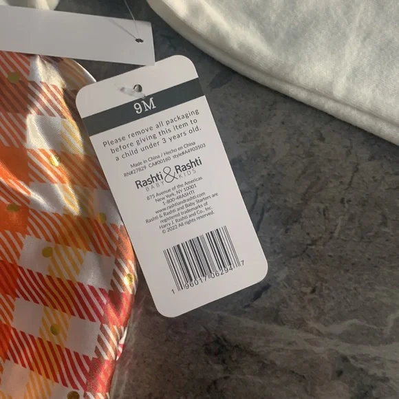 Baby Starters - Rashti & Rashti - Thanksgiving Dress with attached onesie - 9 M - Picture 10 of 16